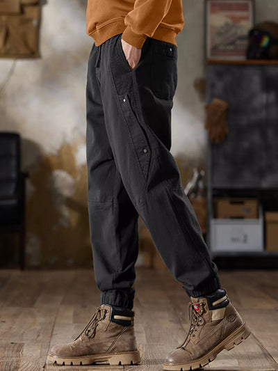 Men's Plus Size Casual Drawstring Cargo Joggers