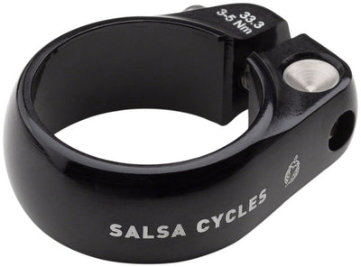 Abrazadera de Asiento Salsa Lip-Lock - 33.3mm Atornillada Negra