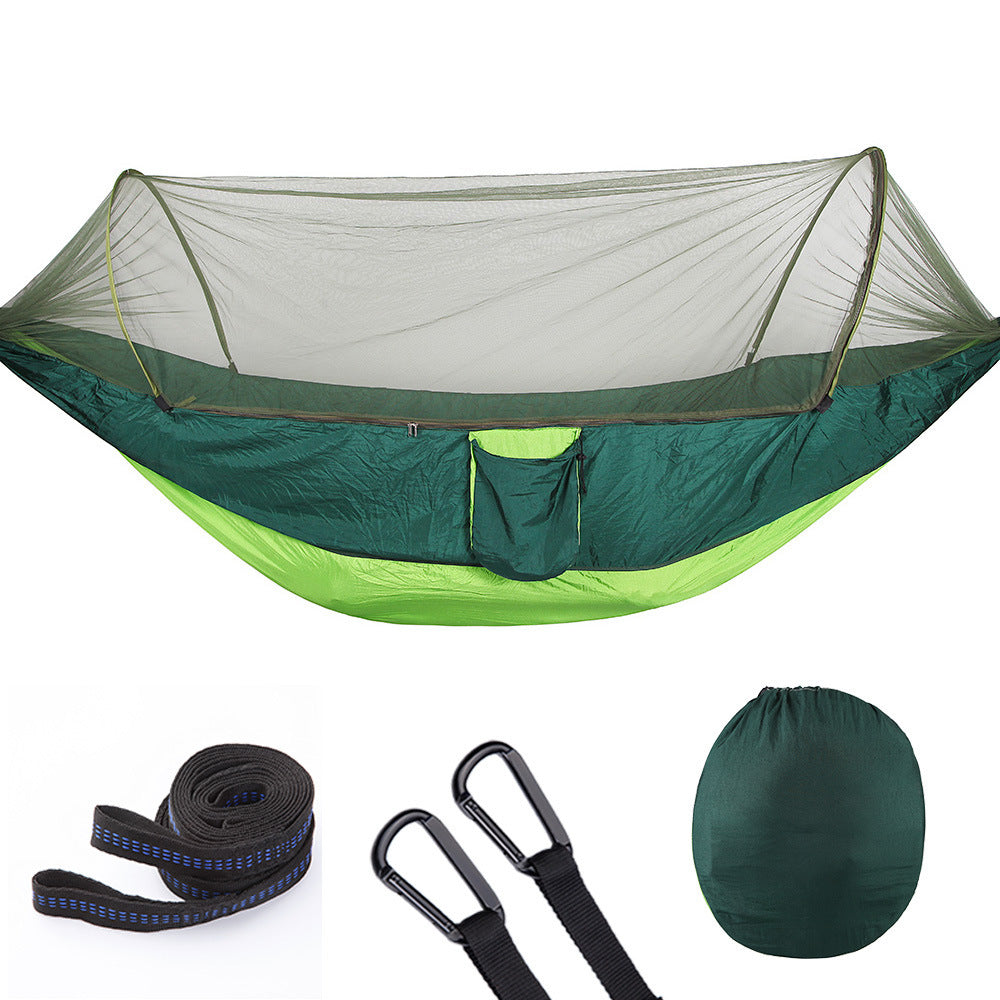 Fully Automatic Quick Opening Hammock with Mosquito Net