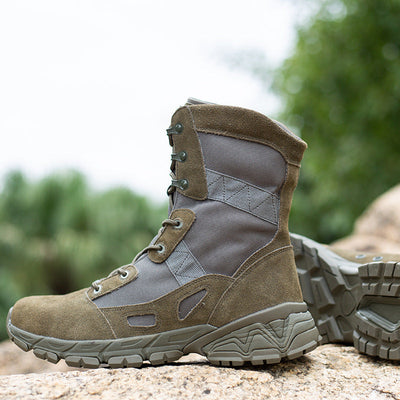 Botas de combate desérticas para hombres de caña alta para exteriores