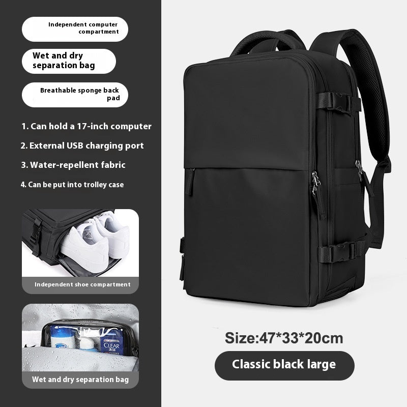Mochila Expandible Premium para Viajes y Negocios