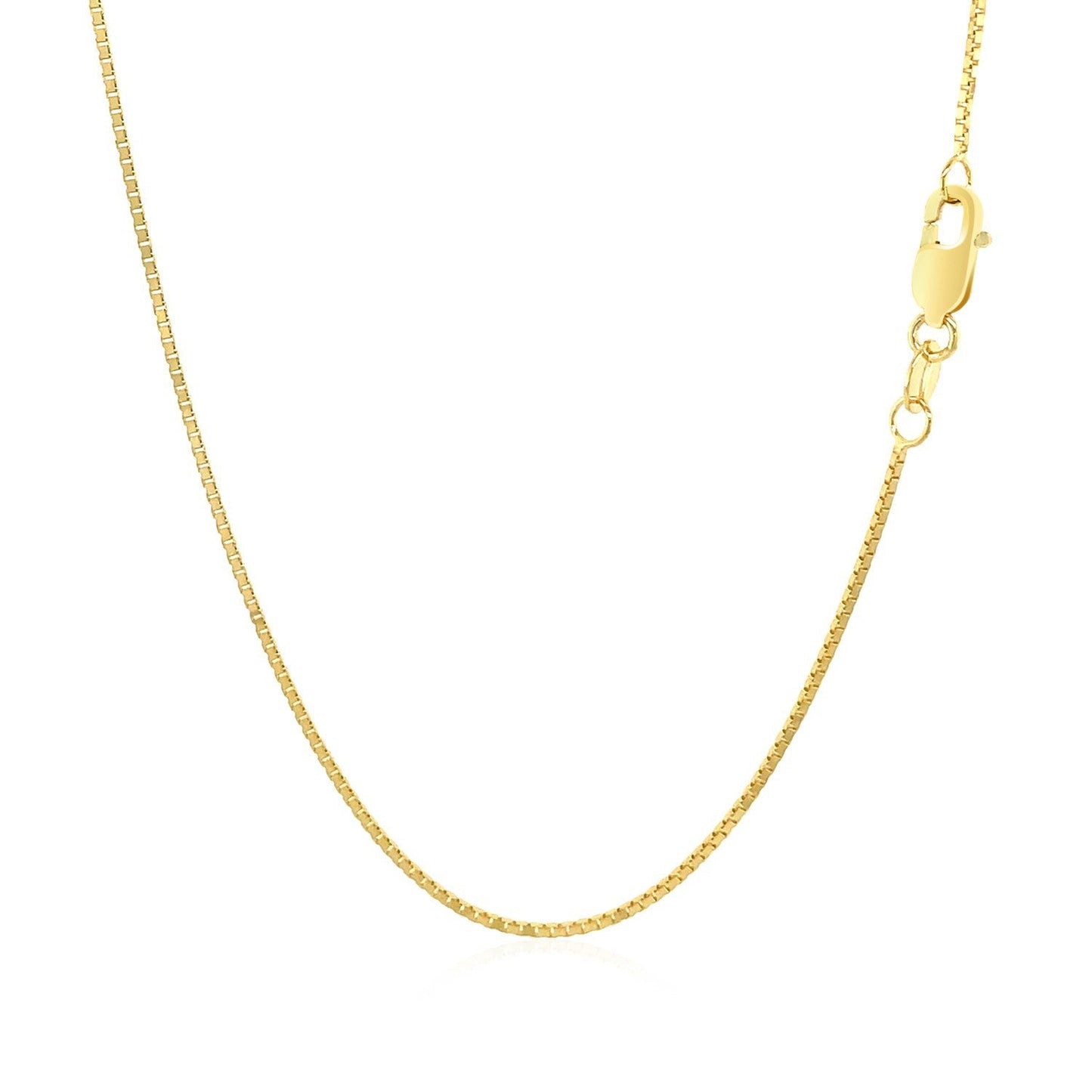 10k Yellow Gold Classic Box Chain - 0.8mm
