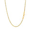 Chaîne en or jaune 14k solide à coupe diamant de 2,0 mm