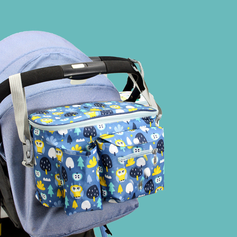 Organisateur de poussette pour bébé ajustable avec grande capacité