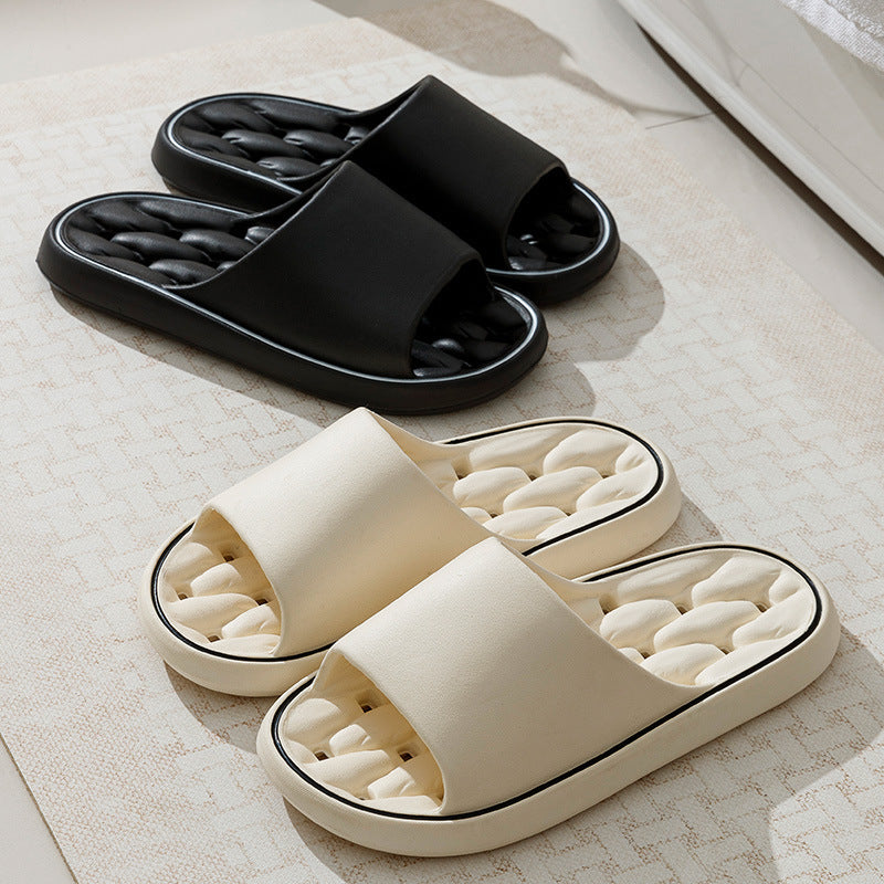 Non-Slip Bathroom Slippers with Thick Sole for Home Comfort