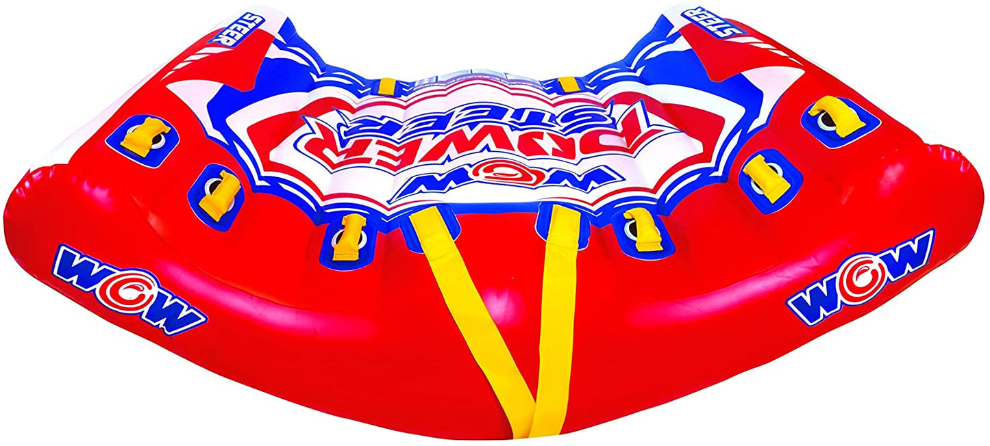 WOW Watersports Power Steer 3 Person 3P Steerable Deck Tube - Korvel