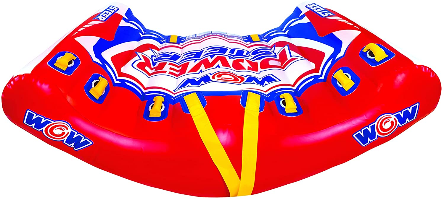 WOW Watersports Power Steer 3 Person 3P Steerable Deck Tube - Korvel
