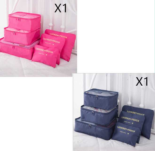 6-Piece Travel Storage Bag Set for Organized Packing