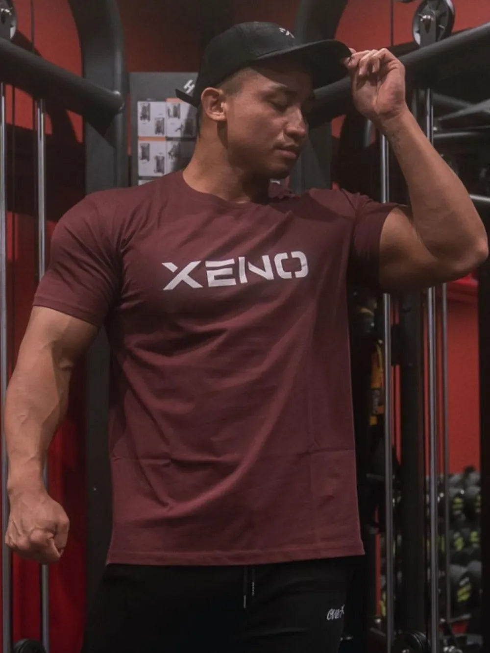 Camiseta de manga corta con cuello redondo para hombre en tallas grandes