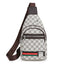 Bolso de Pecho Casual de Cuero PU de Color Contraste
