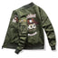 Embroidered Plus Size Bomber Jacket