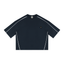 T-shirt boxy à piping unisexe Loki & Ivy en poids lourd