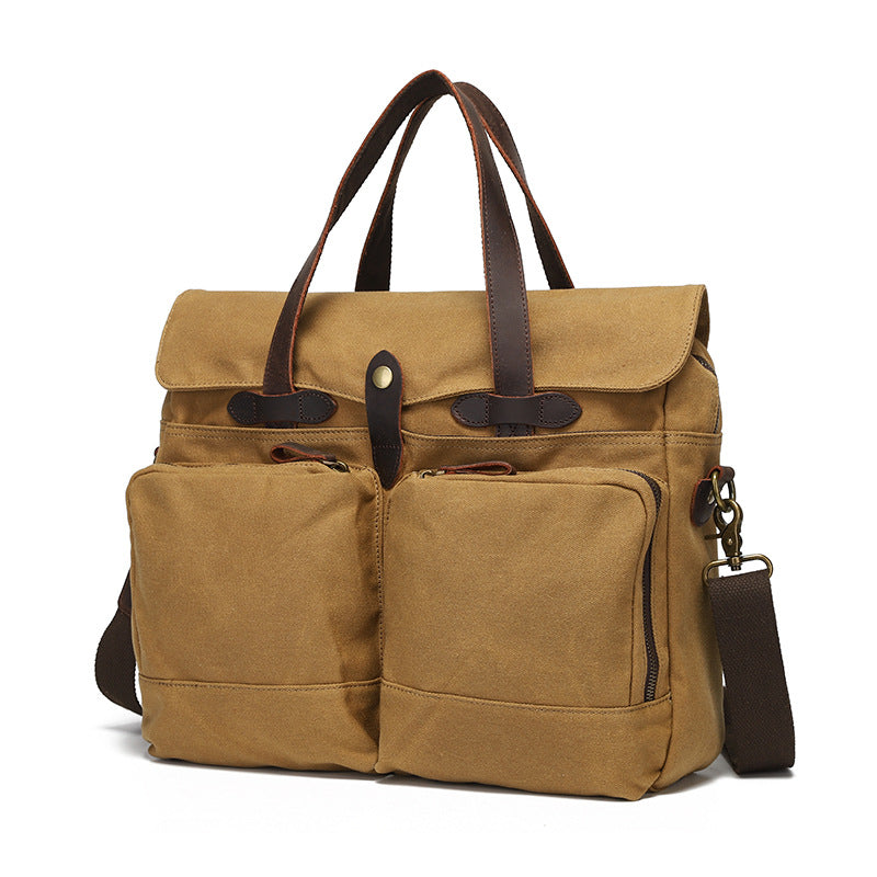 Men's Portable One-Shoulder Crossbody Briefcase