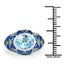3.25 Carat Swiss Blue Topaz Sterling Silver Engagement Ring