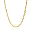 Cadena de cuerda de oro amarillo de 10k con corte de diamante sólido - 3.5mm