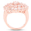 18K Rose Gold Plated Morganite Cocktail Ring
