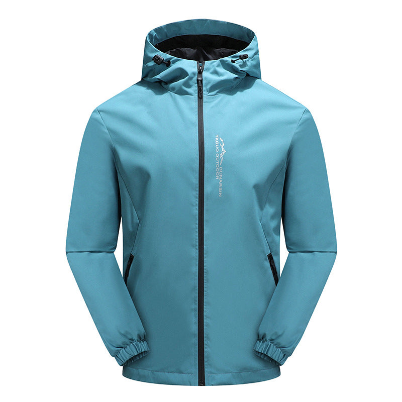 Chaqueta a Prueba de Viento con Capucha Casual de Moda