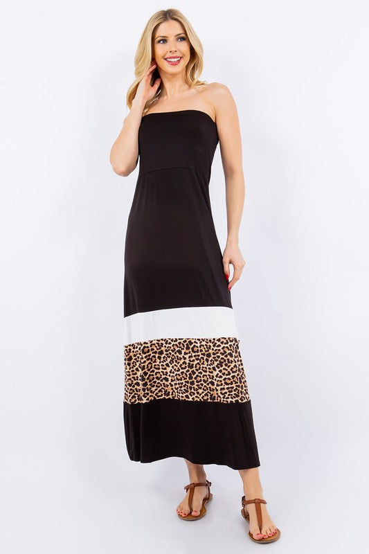 Robe Maxi Imprimé Léopard Grande Taille - Tendance et Moderne