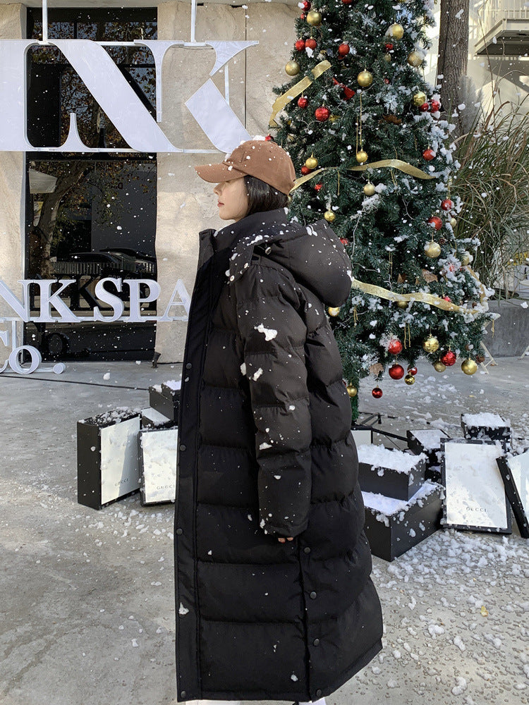 Premium Long Down Jacket for Women - Ultralong Overknee Style