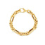 14k Yellow Gold Italian Paperclip Oval Links Bracelet