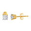 Pendientes de Diamantes de 1/2 cttw en Oro Amarillo de 14K Certificados por AGS