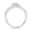 Anillo de Compromiso de Diamante Blanco de 0.54 Quilates en Oro Blanco de 14K