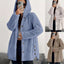 Hooded Loose Plush Coat for Women