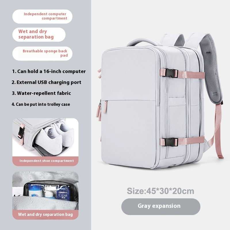 Mochila Expandible Premium para Viajes y Negocios
