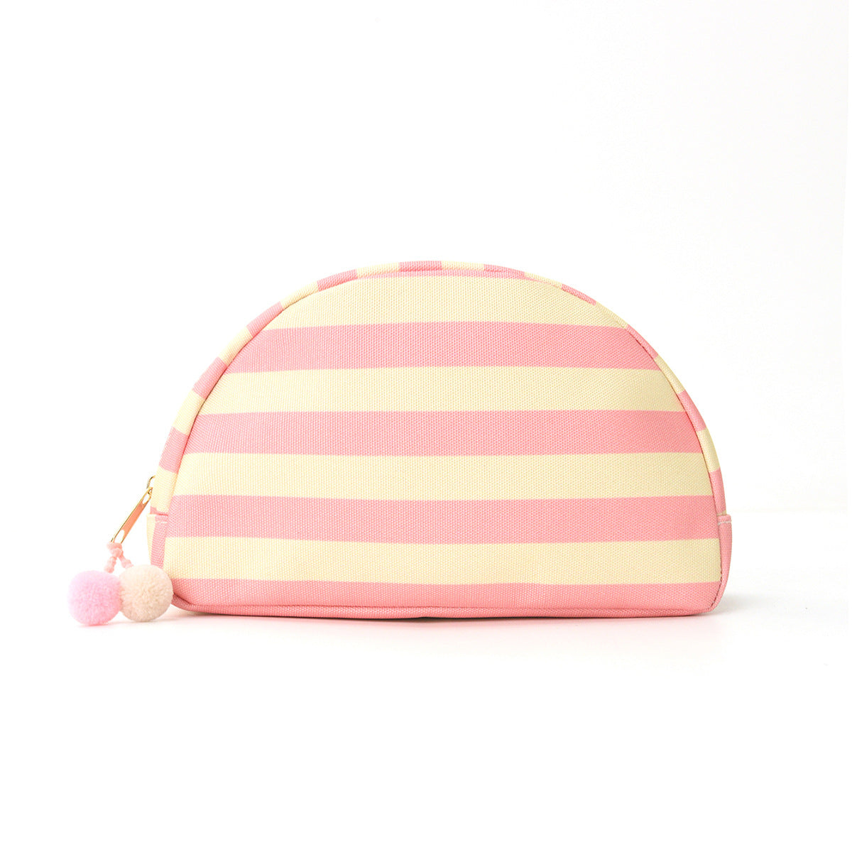Trousse de maquillage en forme de coquillage rayé pour un usage quotidien