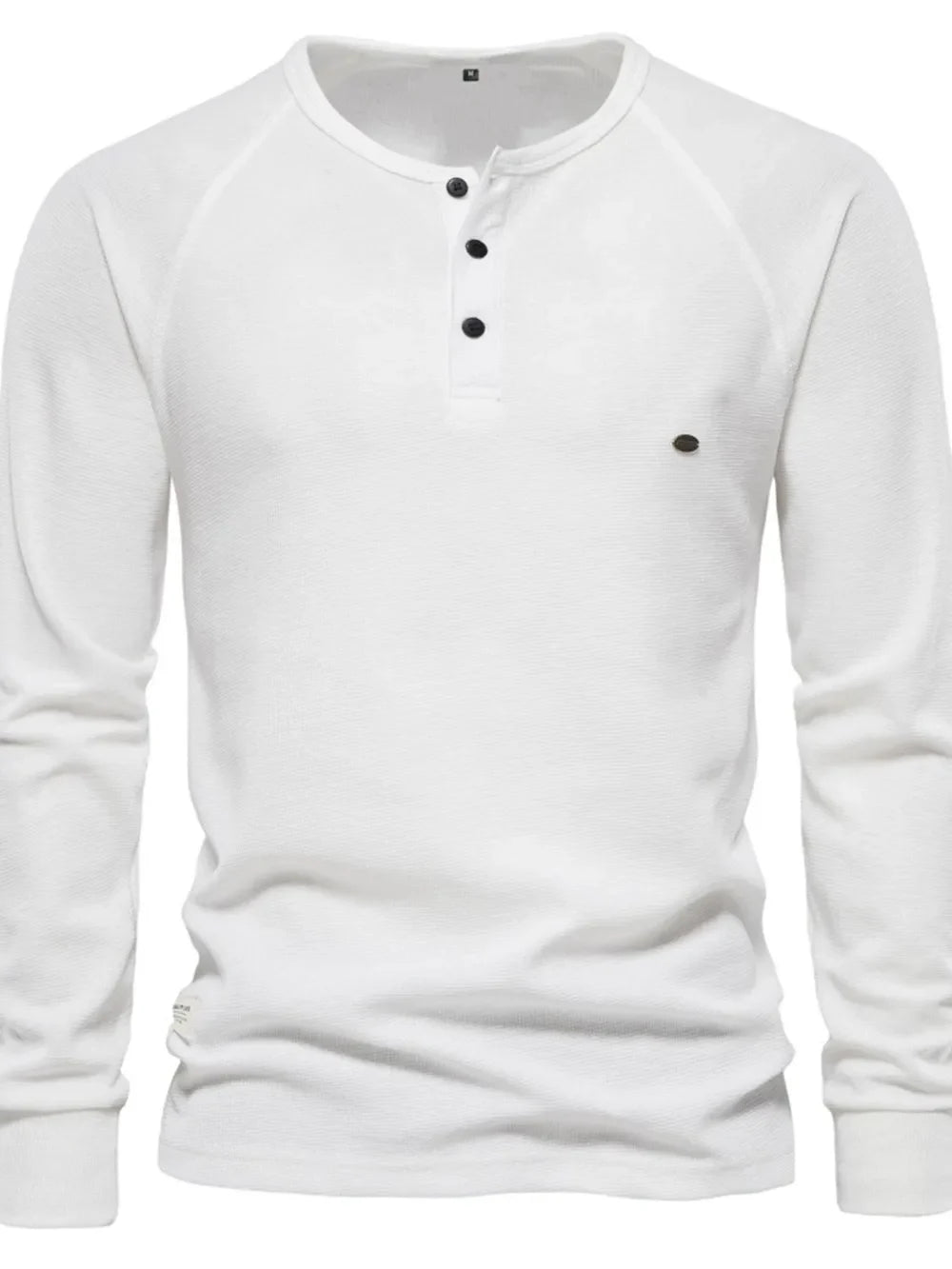 Men's Waffle-Knit Long Sleeve T-Shirt