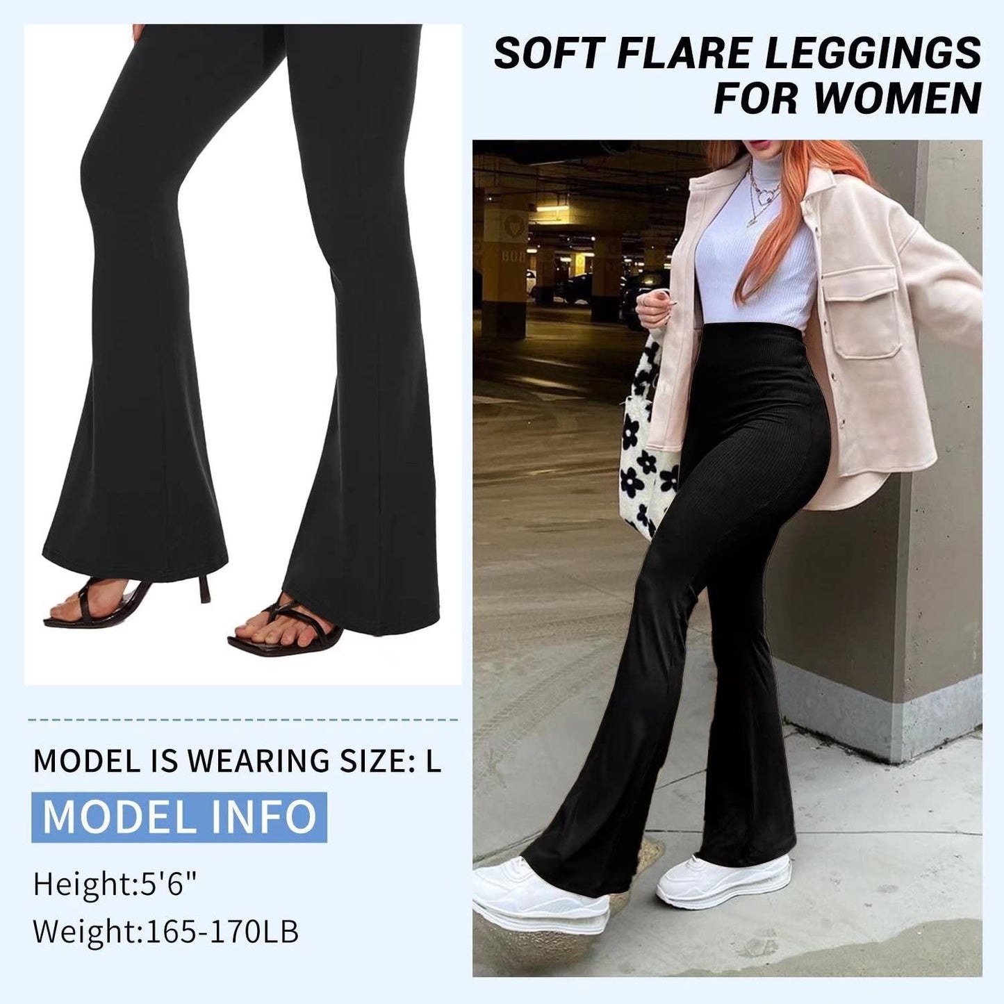 Chic Flare Yoga Pants: Curve-Hugging Comfort