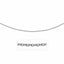 14k White Gold Textured Pendant Chain - 3.5mm