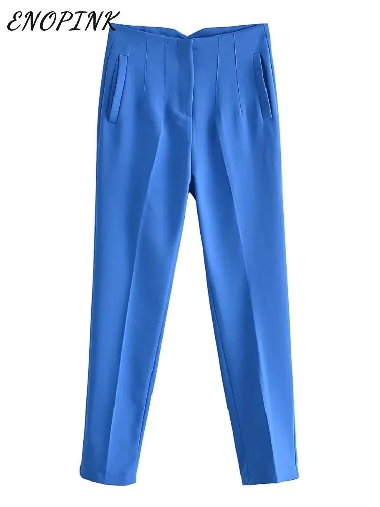 Pantalons Droits Chic pour Femme de Bureau