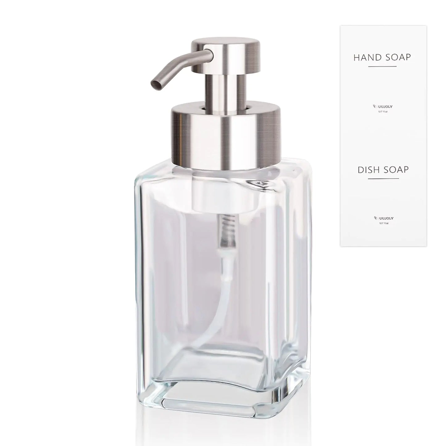 Elegant Foaming Soap Dispenser with Stainless Steel Pump