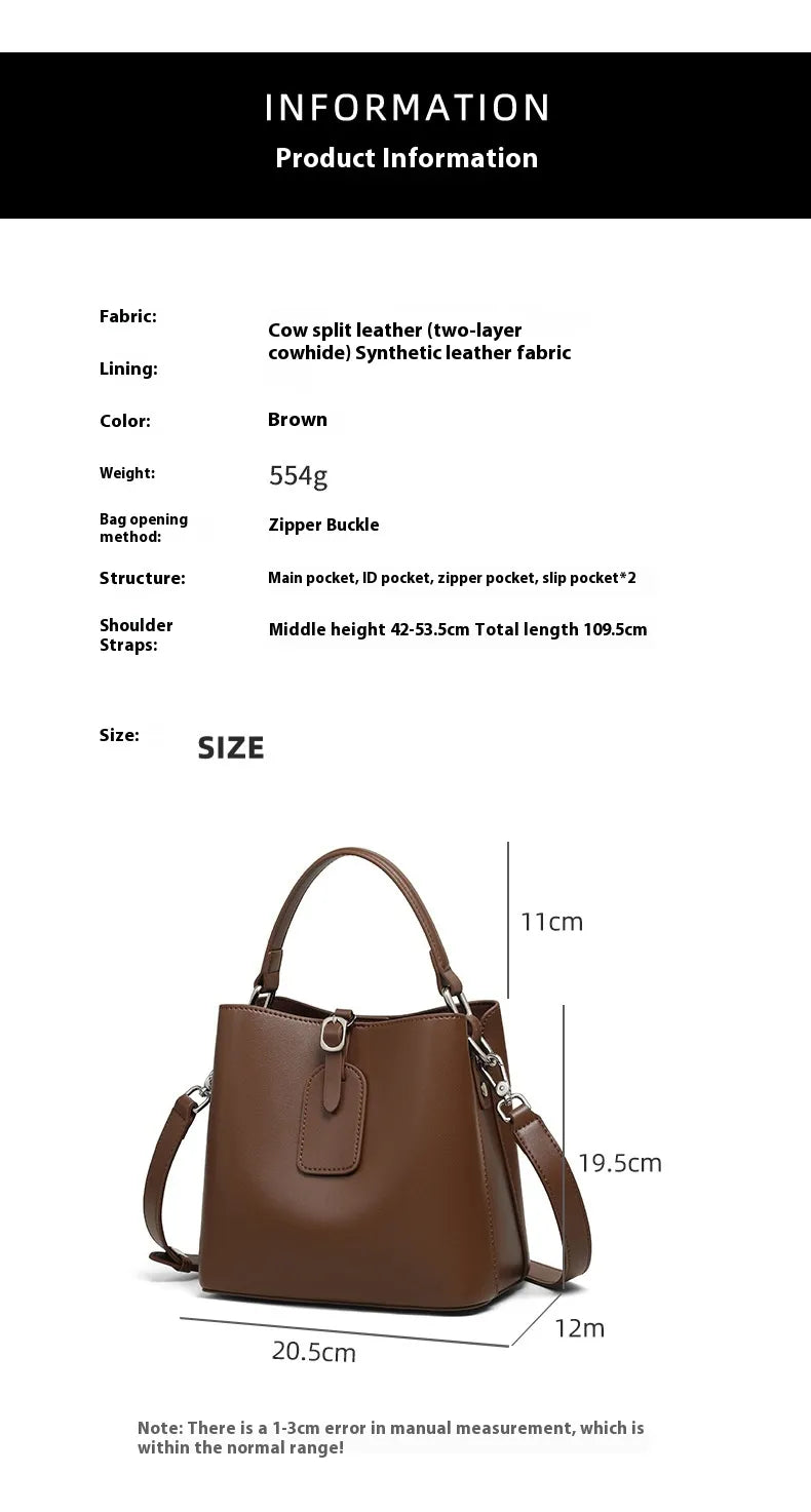 Women's Stylish Crossbody Bucket Bag