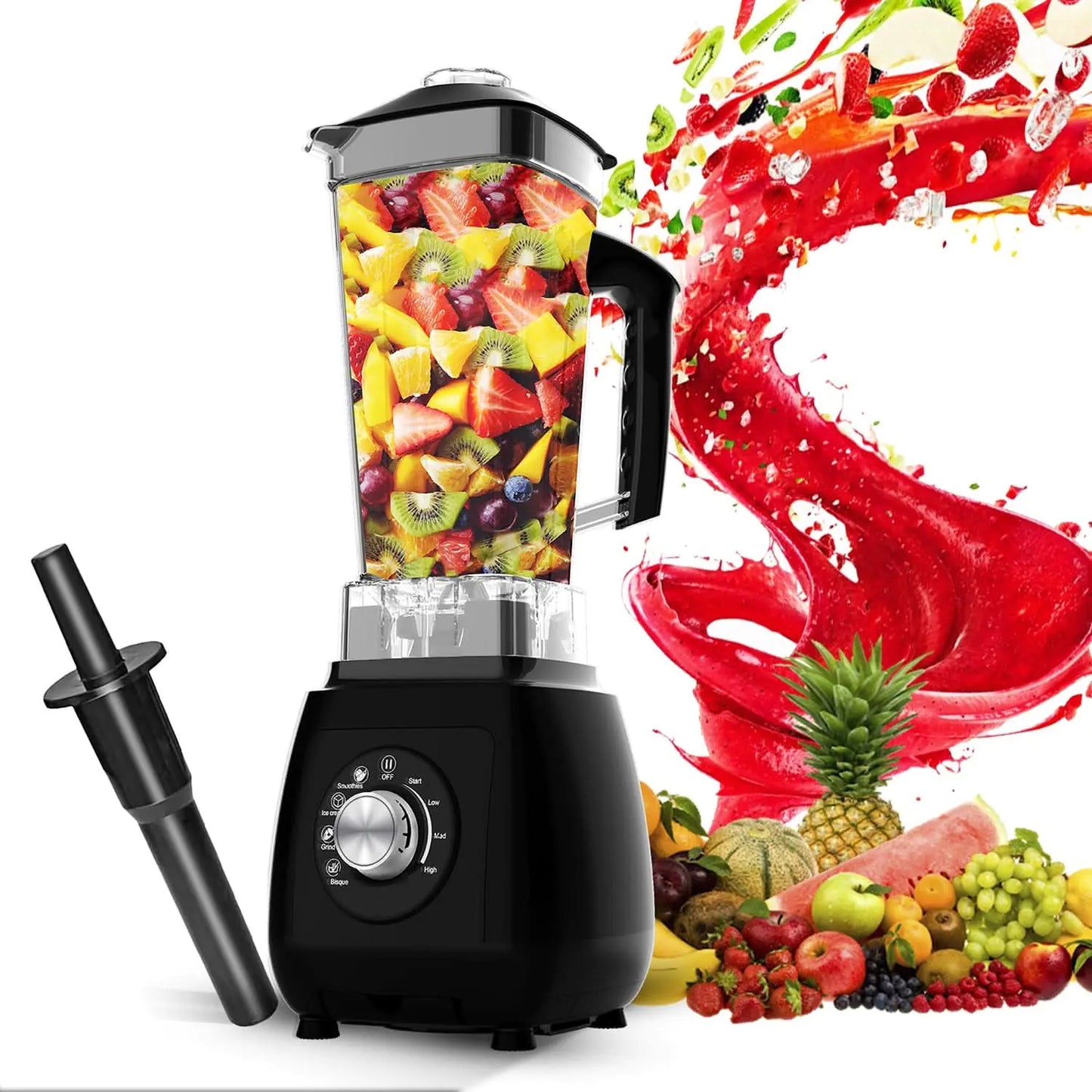 Mezcladora de mostrador 5Core 2000W con jarra de 68oz