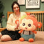 Jouets en peluche singe assis charmants pour tous les âges