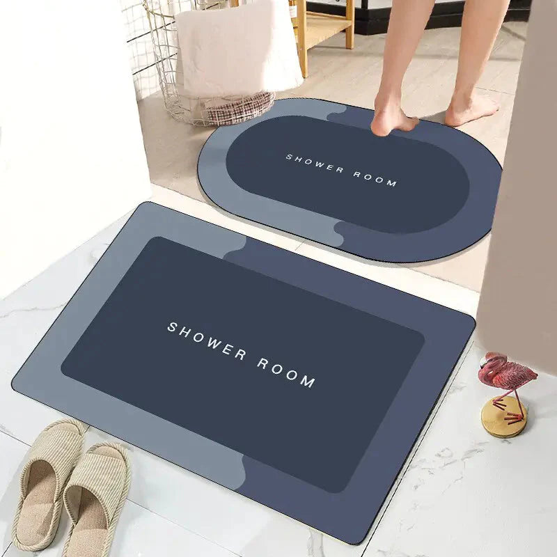 Quick Drying Bathroom Mat - Stylish & Absorbent