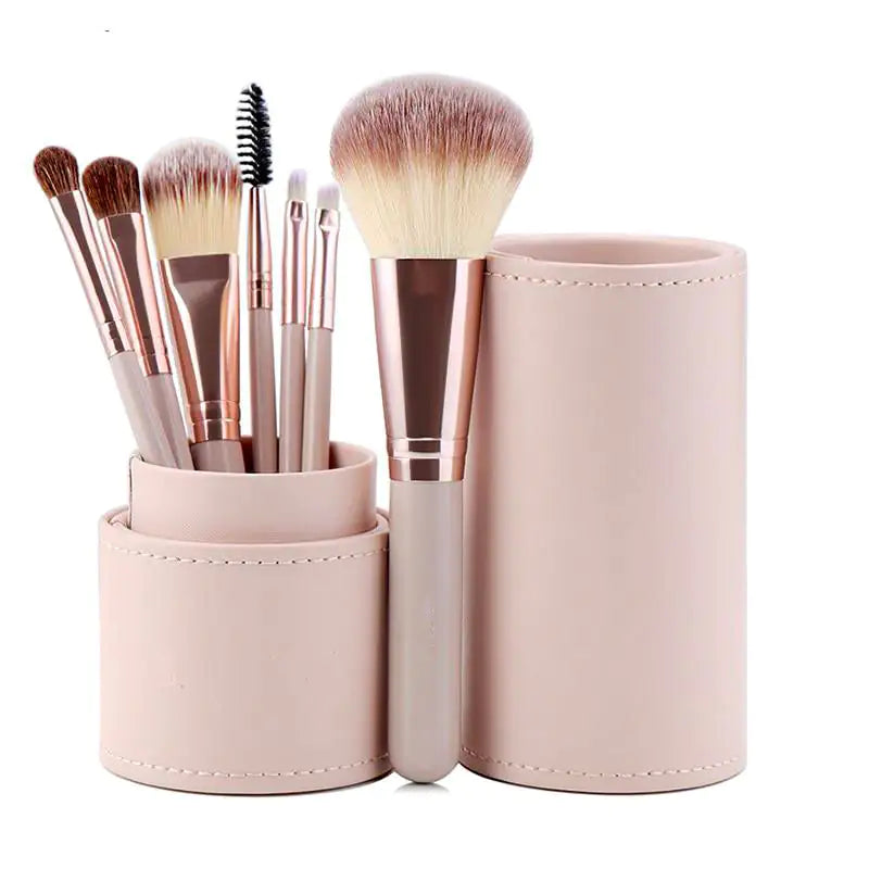 OmyBrush Premium Makeup Brush Kit with Leather Case