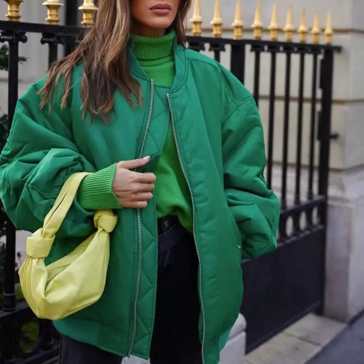Chaqueta Bomber Premium con Cierre
