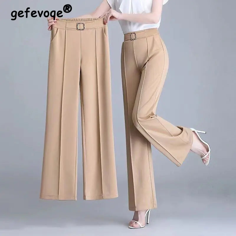 Pantalons de costume élégants et polyvalents pour femmes