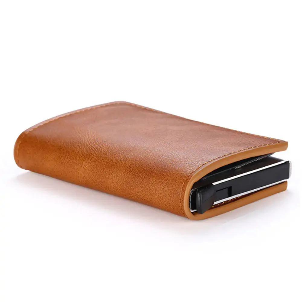 Porta tarjetas de crédito para hombres con bloqueo RFID premium
