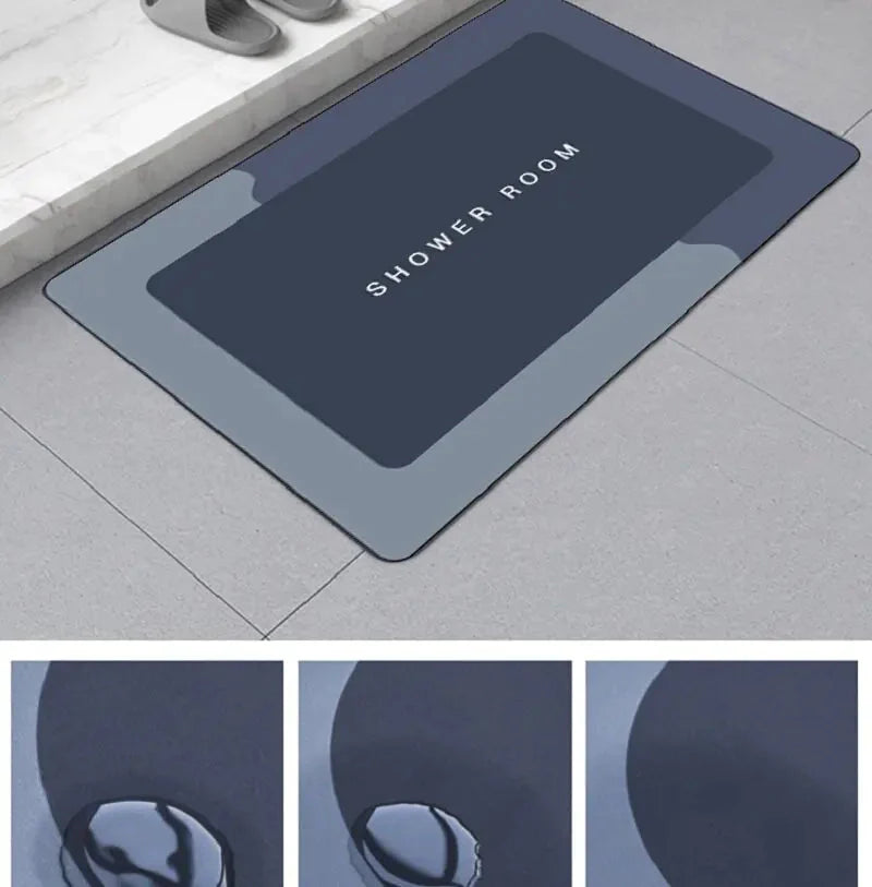 Quick Drying Bathroom Mat - Stylish & Absorbent