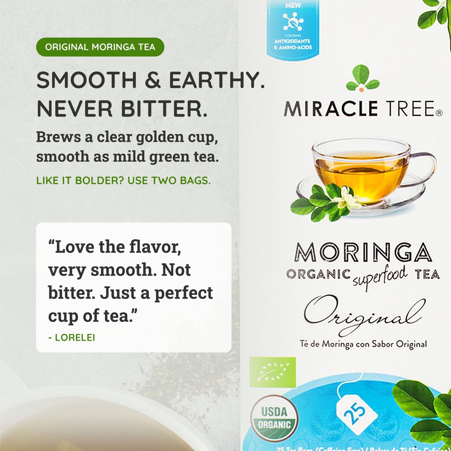 Té de Moringa Orgánico - Sabor Original