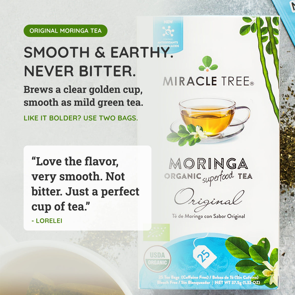 Thé Moringa Bio - Saveur Originale