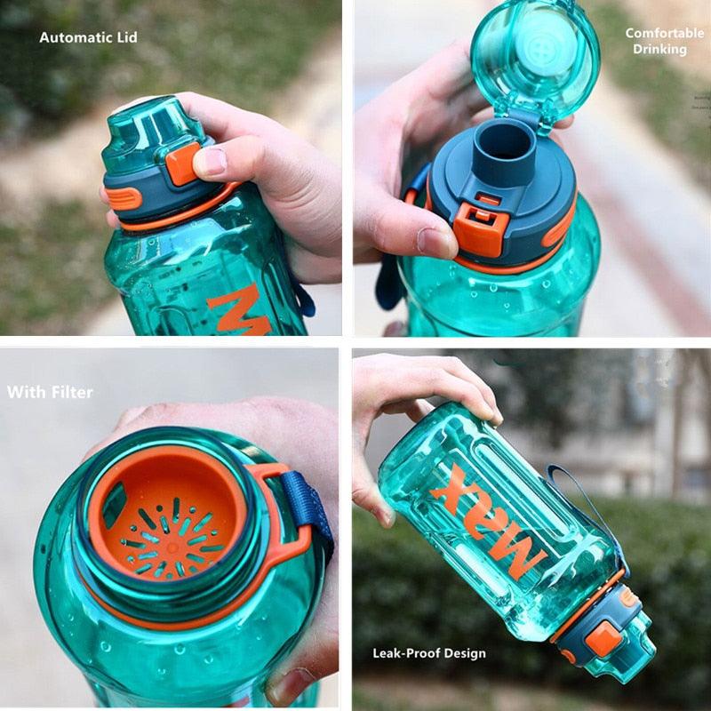 1.2L Eco-Friendly Sport Water Bottle - Durable & Portable for Gym & Outdoor Use - Korvel