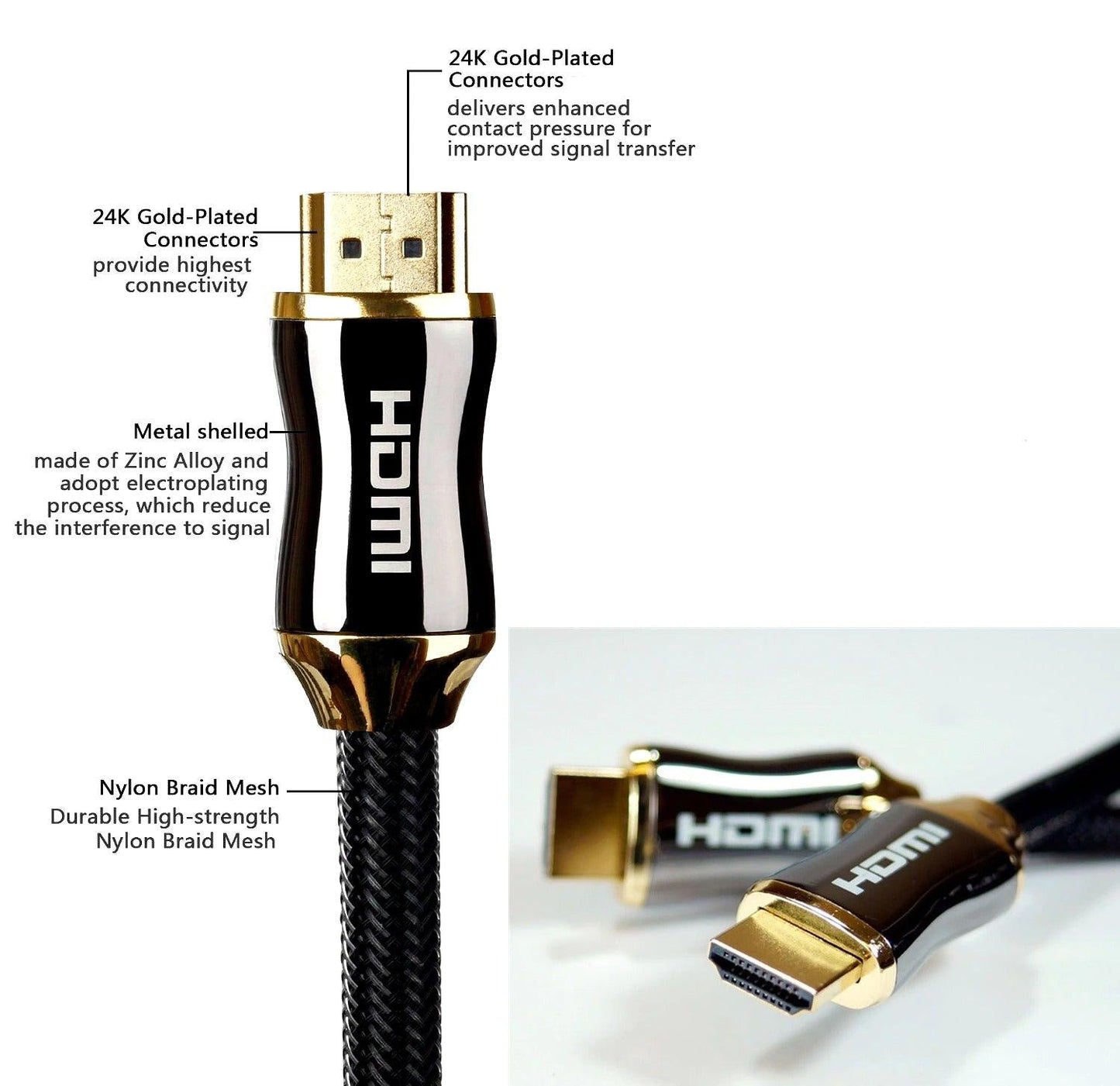 Adaptador de cable 4K DisplayPort a HDMI - Conexión de alta velocidad