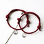 Bracelets de Couple Magnétiques - Pendentifs Tressés Ajustables