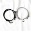 Bracelets de Couple Magnétiques - Pendentifs Tressés Ajustables