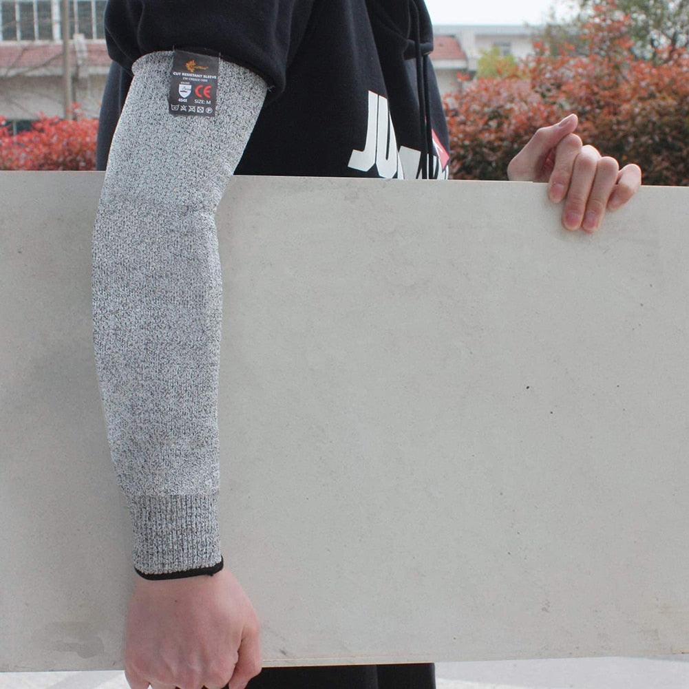 1 Pair of Durable Cut-Resistant Arm Sleeves for Men - Comfortable Protection for Work and Gardening - Korvel